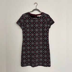 LOFT jacquard shift dress - size 6